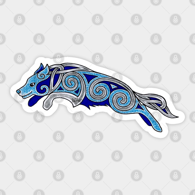 Agility Border Collie Happy Celtic Dog Sticker by patfish